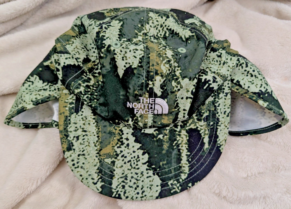 The North Face sz L Kids Class V Sunshield Hat misty sage camo green unisex
